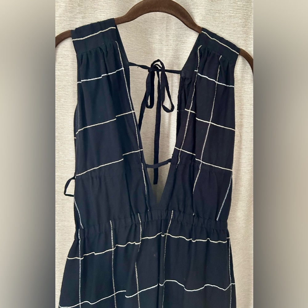 Lemlem by Liya Kebede Women's Black Lelisa Linen Maxi Dress Large